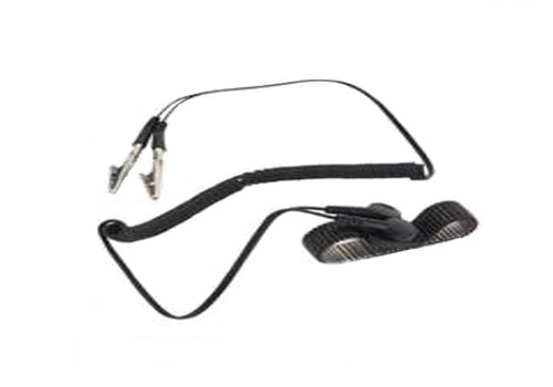 สายรัดข้อมือกันไฟฟ้าสถิตแบบมีสาย Metal wire fabric wrist strap set bsc